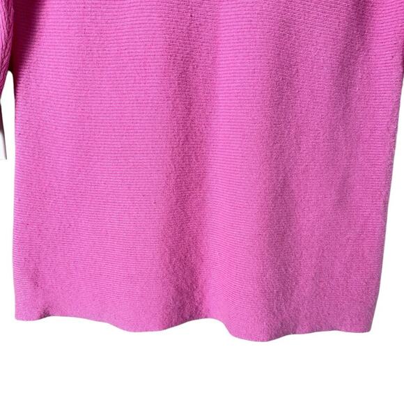 J.Crew Collection Italian Cashmere Sweater in Pink Boatneck 3/4 Sleeves, XS - Picture 7 of 10